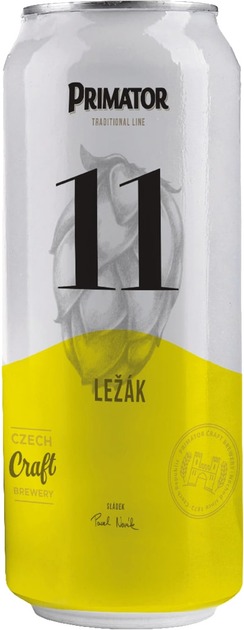 Пиво Primator Lezak 11 4,7% з/б 0,5л