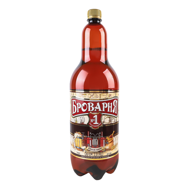 Пиво Броварня №1 світле 2л Полтавпиво
