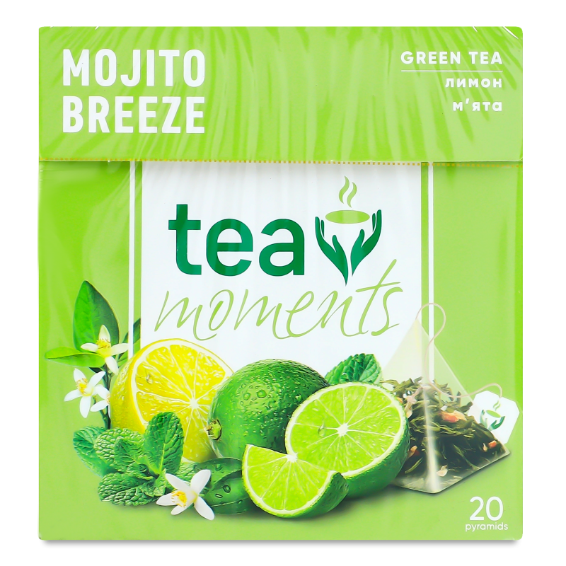 Чай зелений Tea Moments Мохіто Бриз 1,7г*20пак 34г