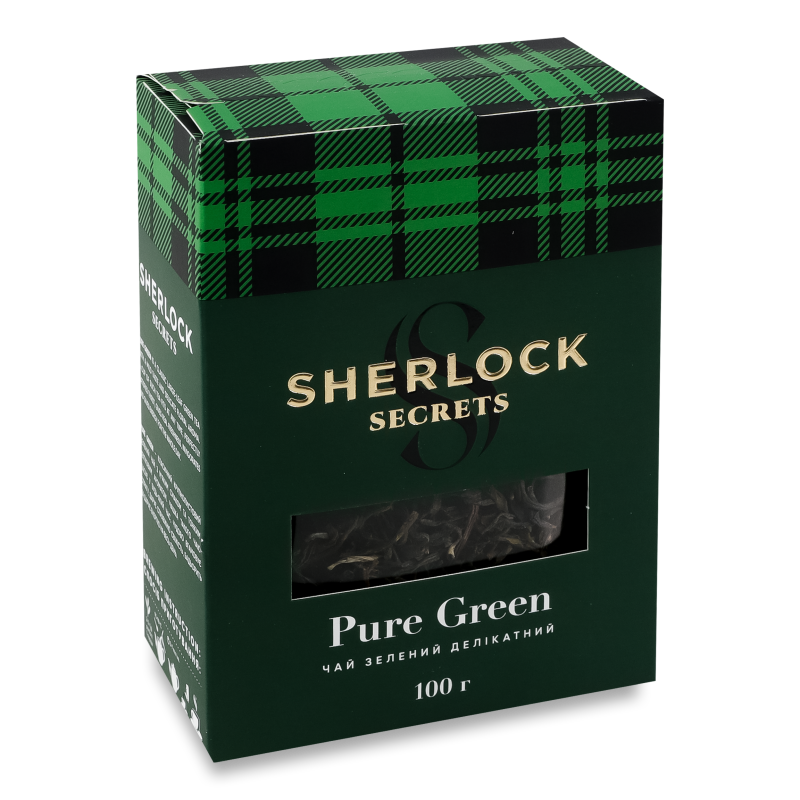Чай зелений Sherlock Secrets Pure Green 100г