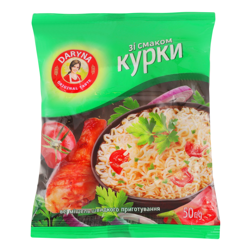 Вермішель ш/п Daryna курка 50г
