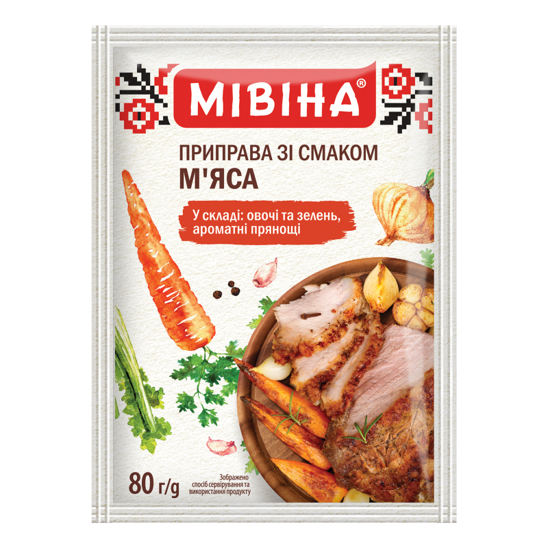 Приправа Смакова Мівіна м’ясна 80г