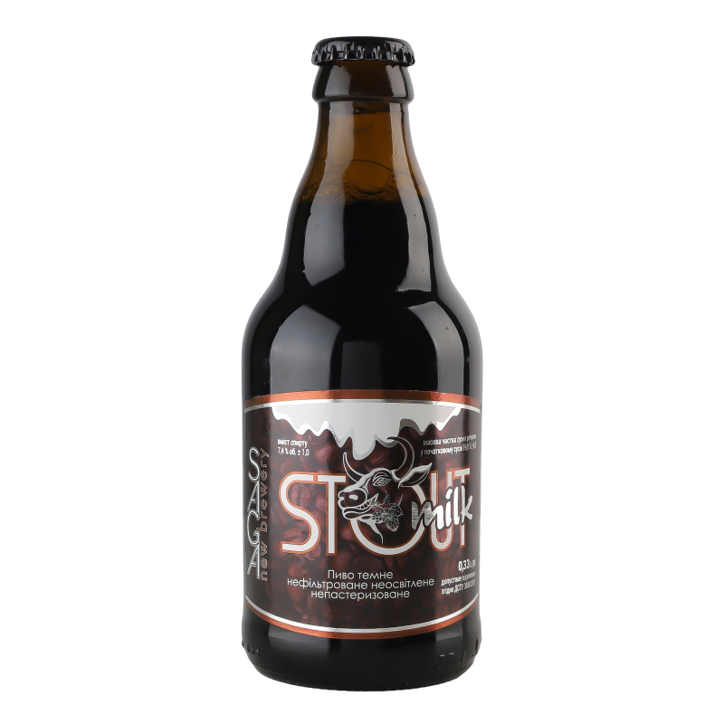 Пиво Milk Stout 7,4% 0,33л SAGA
