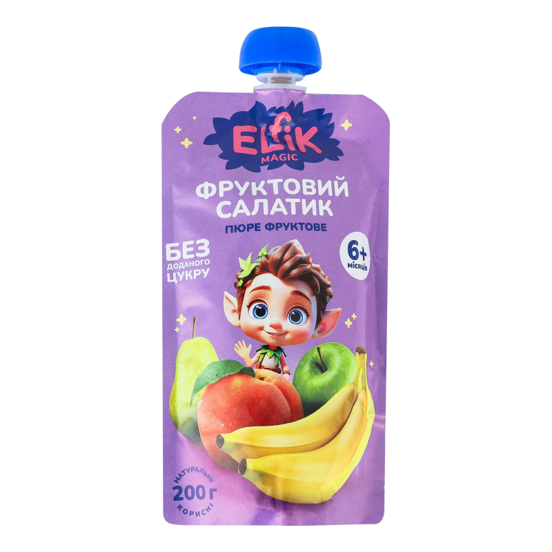Пюре Elfik Magic Фруктовий салатик д/п 200г