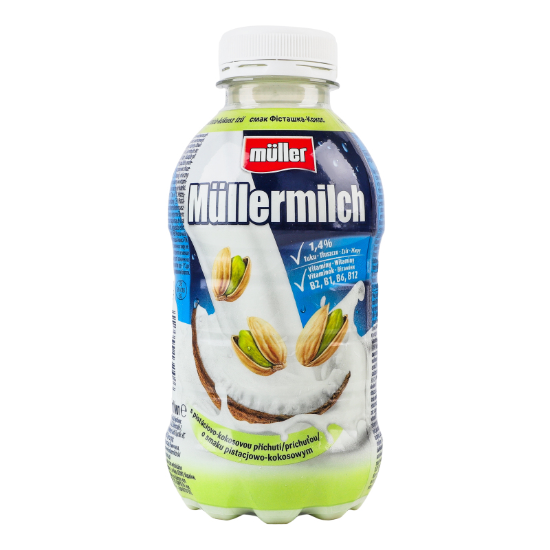 Напій молочний  Фісташка-Кокос 1,5% 400мл Müllermilch