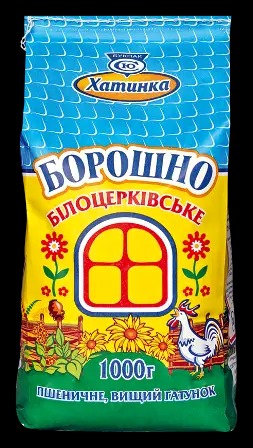 Борошно пшеничне 1кг Хатинка