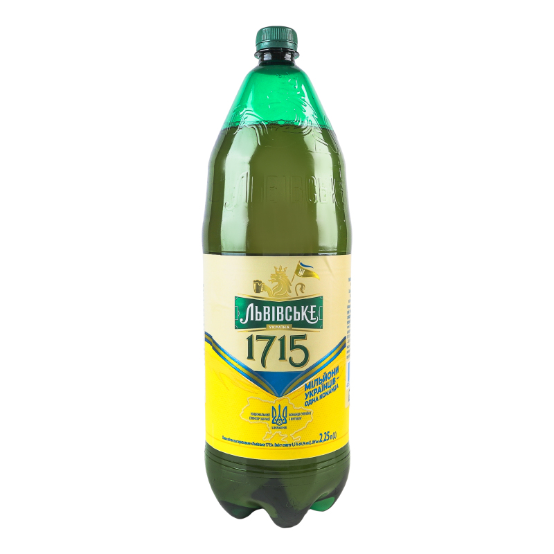 Пиво Львівське 1715 4,5% пет 2,25л