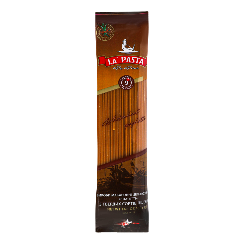 Макар.вироби La pasta Per Primi Спагетті цільнозерн 400г