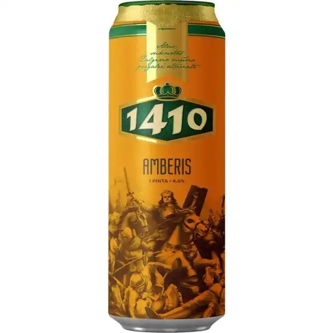 Пиво 1410 Amberis 4,6% ж/б 0,568л
