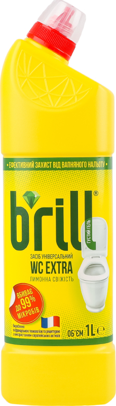 Засіб для чищ унітазу Brill WC Extra лимонна свіжість 1л