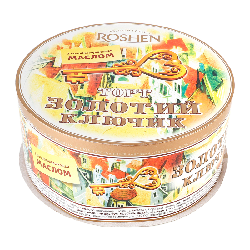 Торт Золотий ключик 500г Рошен