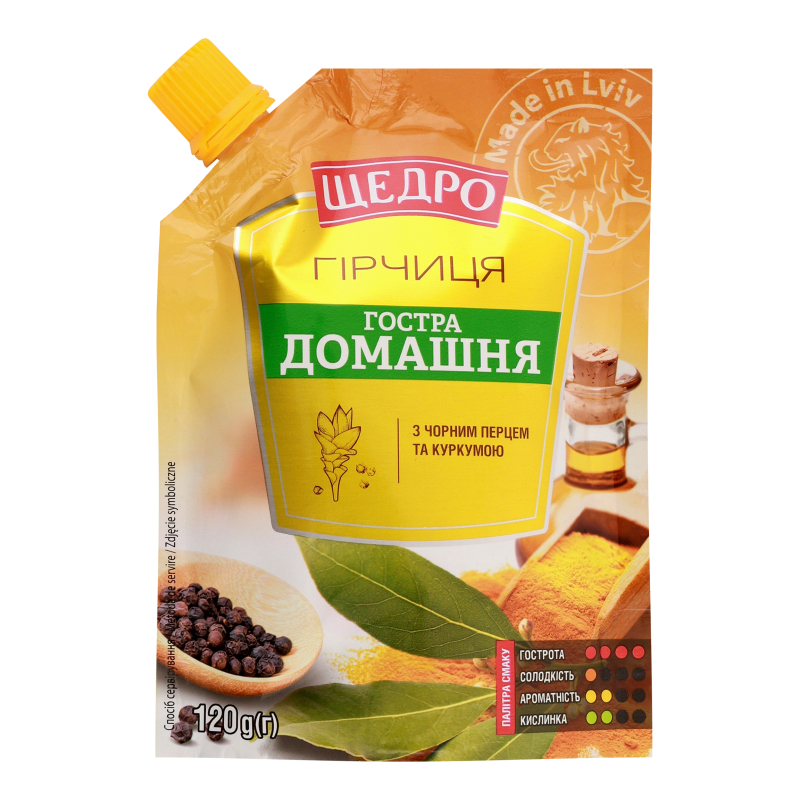 Гірчиця Гостра домашня д/п 120 Щедро