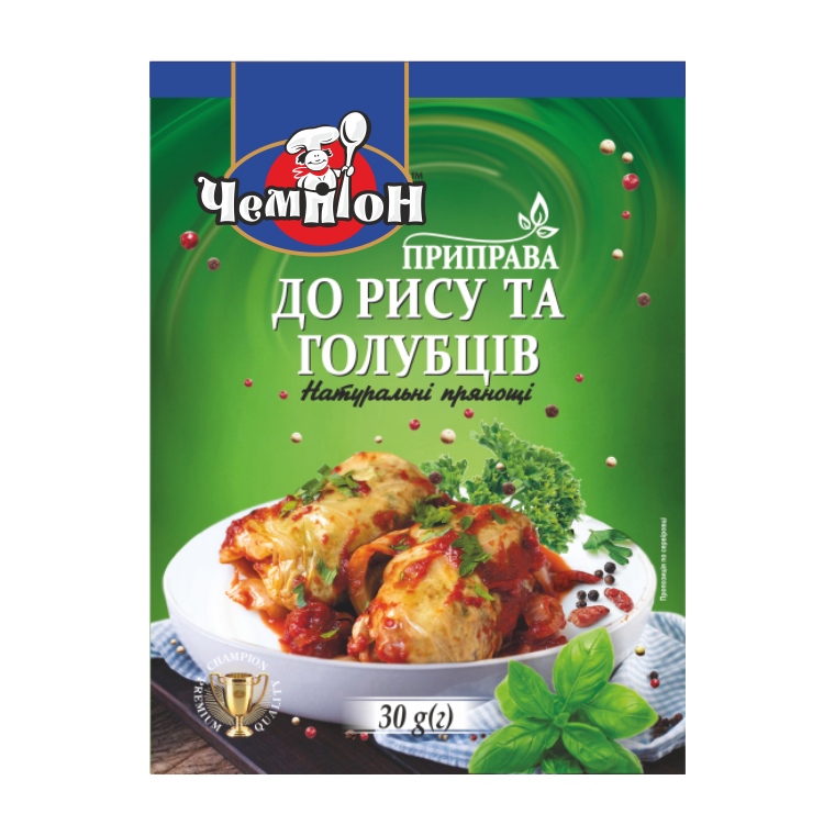 Приправа До рису та голубців 30г Чемпіон