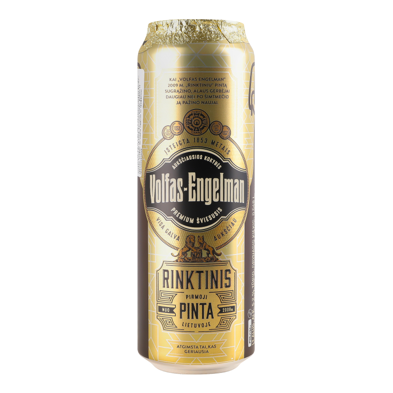 Пиво Volfas Engelman Rinktinis 0.568 ж/б