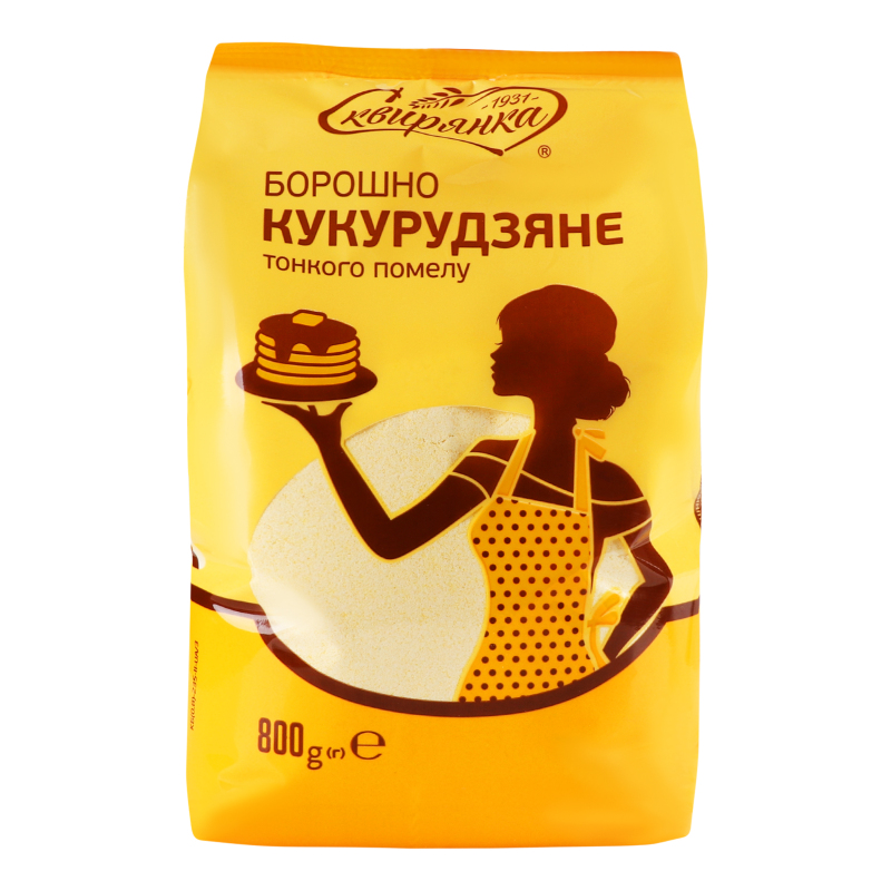 Борошно кукурудзяне т/п п/п 800г Сквирянка