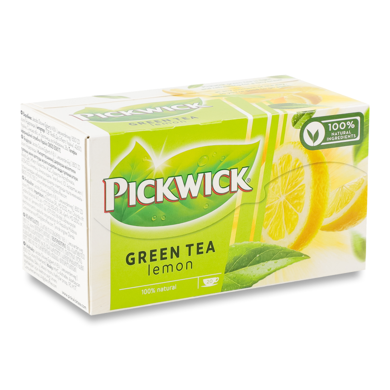 Чай зелений Pickwick лемонграс-цедра лимона 2г*20пак 40г