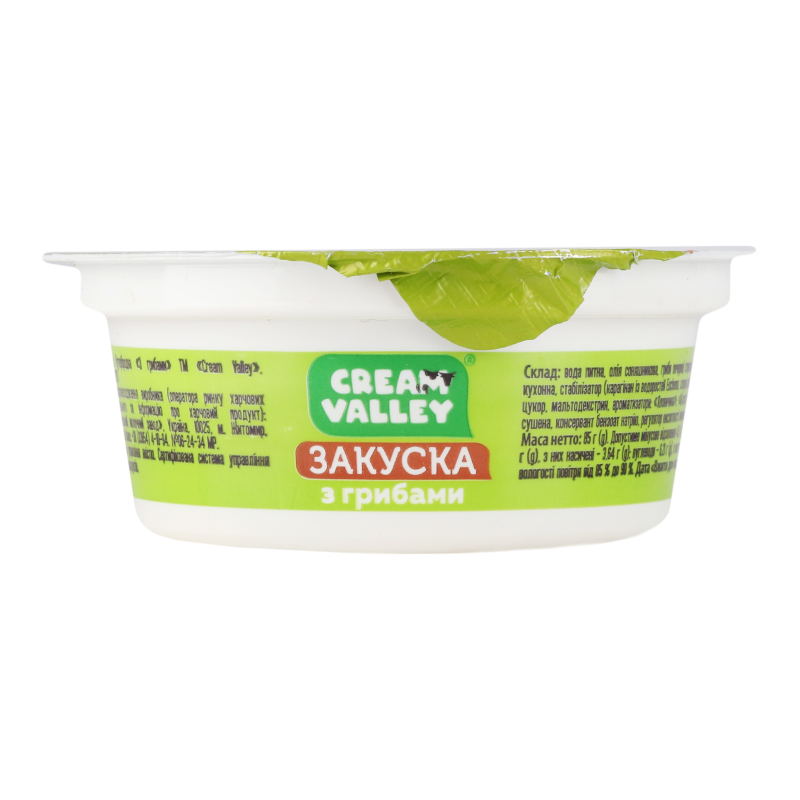 Закуска з грибами стакан 85г Cream Valley