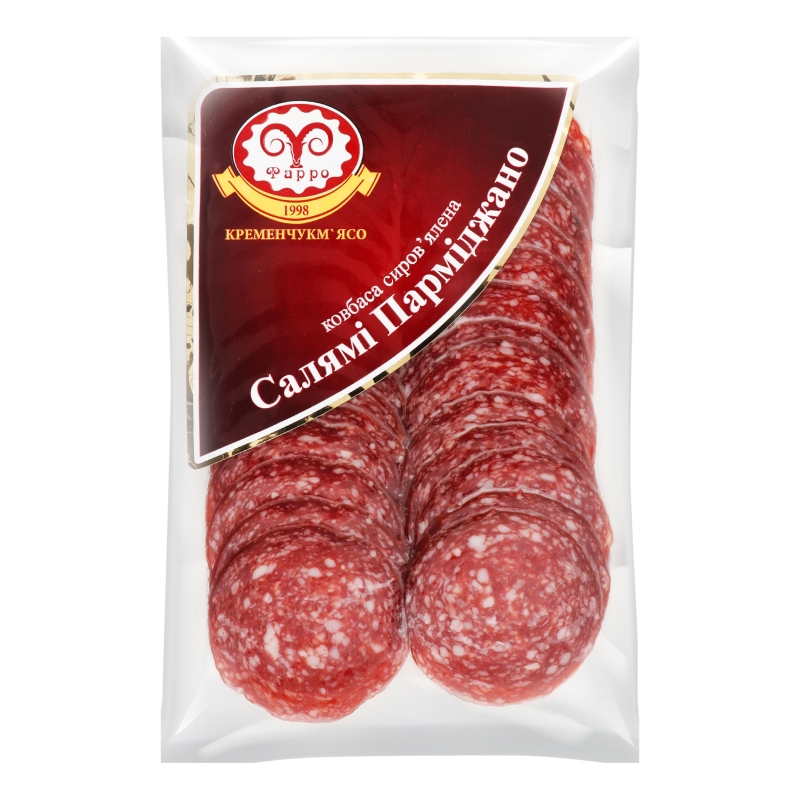 Ковбаса Салямі Парміджано с/в в/с 80г Фарро Кременчук