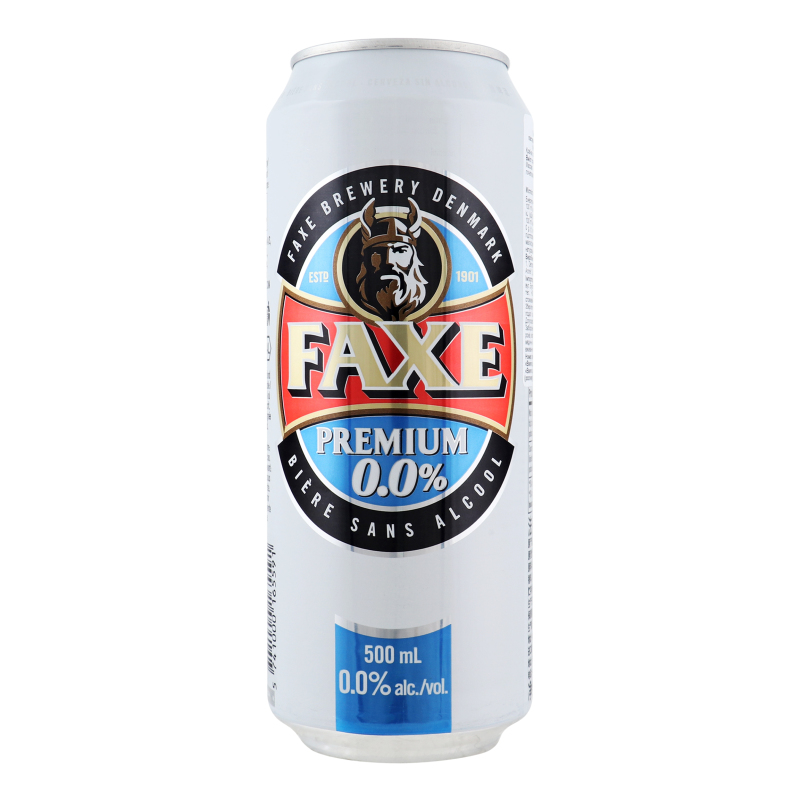 Пиво б/а Faxe Premium ж/б 0,5л
