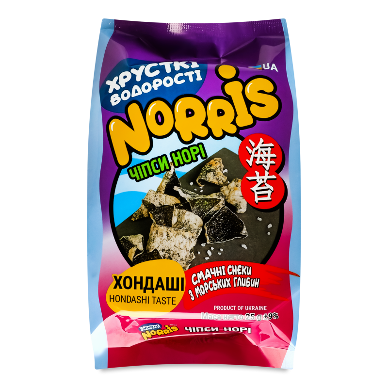 Чипси норі з хондаші  25г Norris