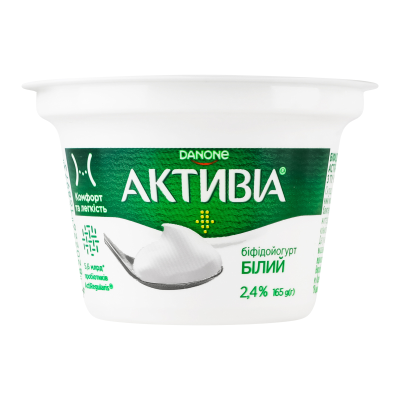 Біфідойогурт Активіа 2,4% стакан 165г