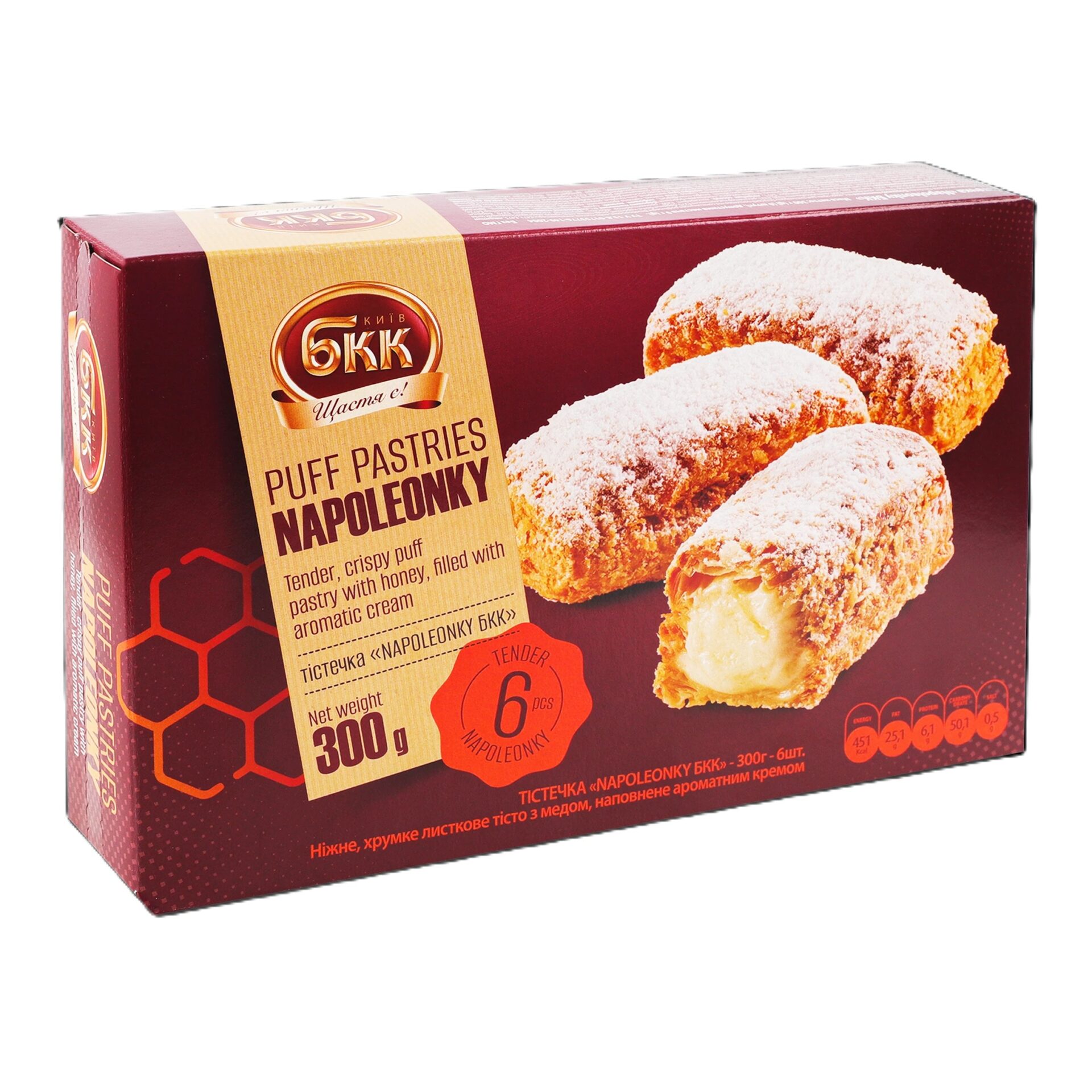 Тістечка Napoleonky 300г БКК