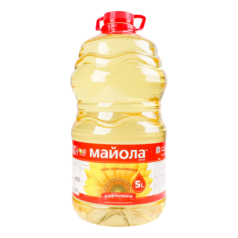 Олія соняшникова рафінована Майола 5л