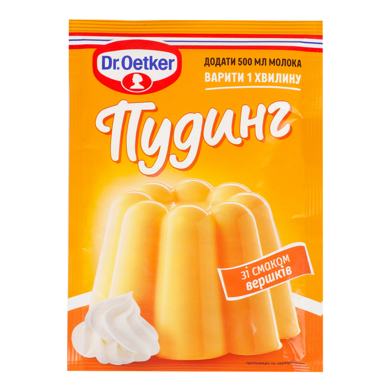 Пудинг з вершковим смаком 40г Dr.Oetker