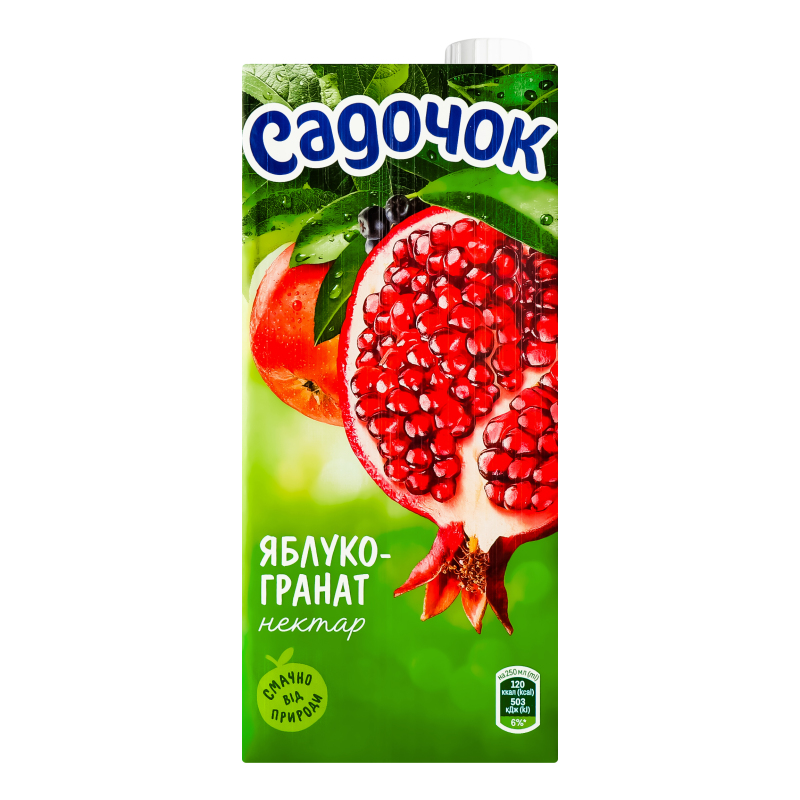Нектар Садочок яблучно-гранатовий 0,95л