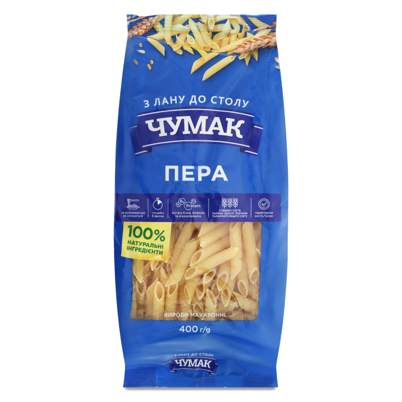 Макарони Пера 400г Чумак