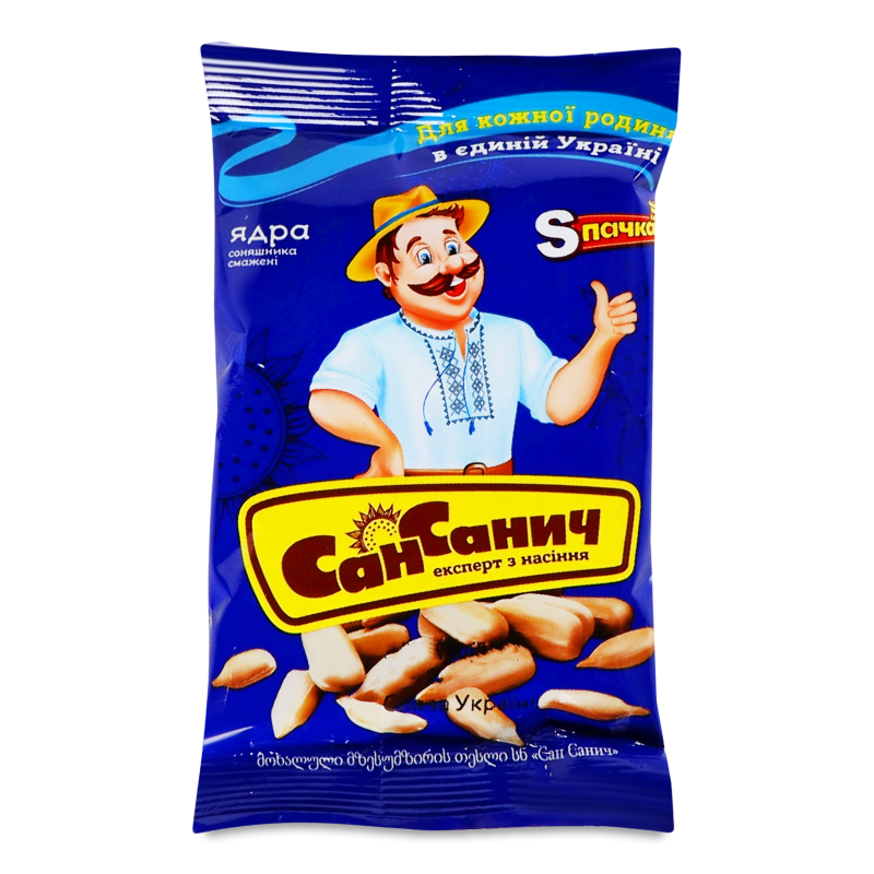 Ядро соняшникове смажене 50г Сан Саныч