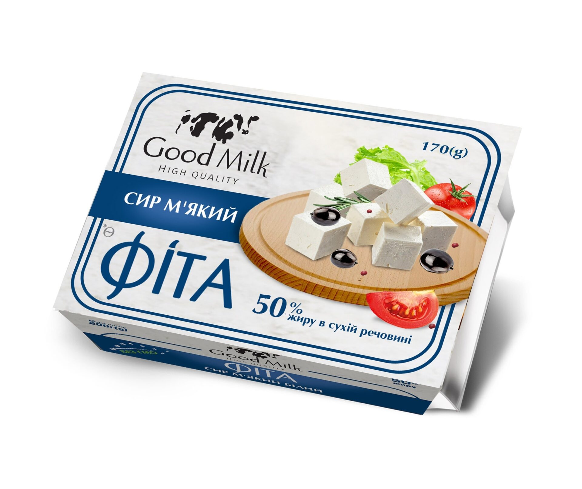Сир м’який Фіта 50% ванночка 170г Good Milk