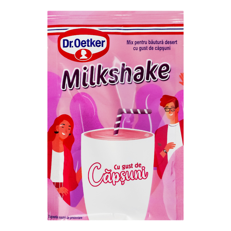 Коктейль молочний полуниця 33г Dr.Oetker