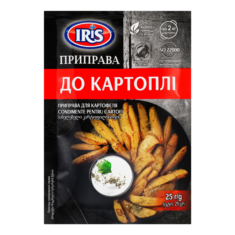 Приправа До картоплі 25г Iris