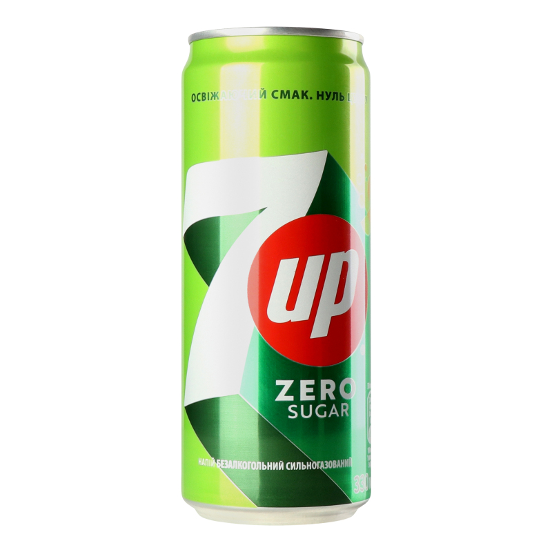 Напій б/а 7 UP ж/б 0,33л