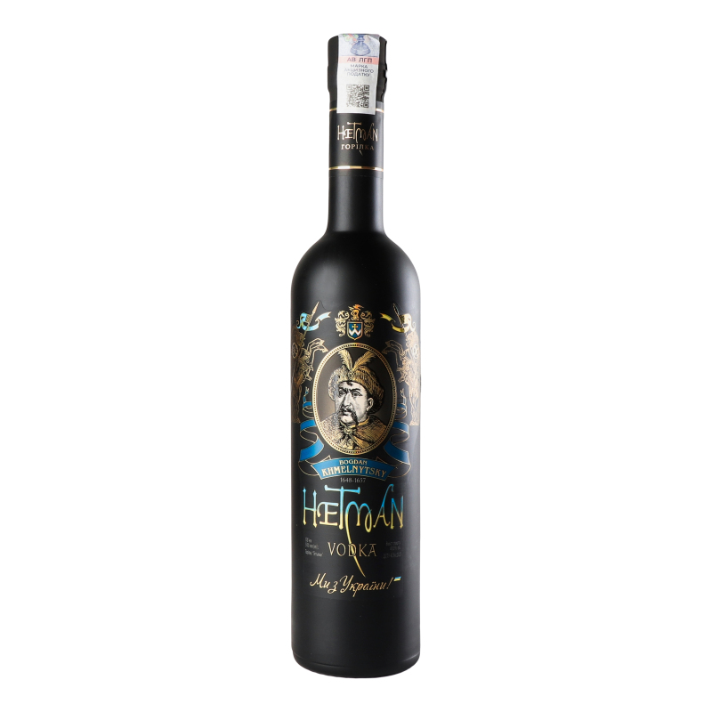 Горілка Гетьман Black&Gold 40% 0,5л
