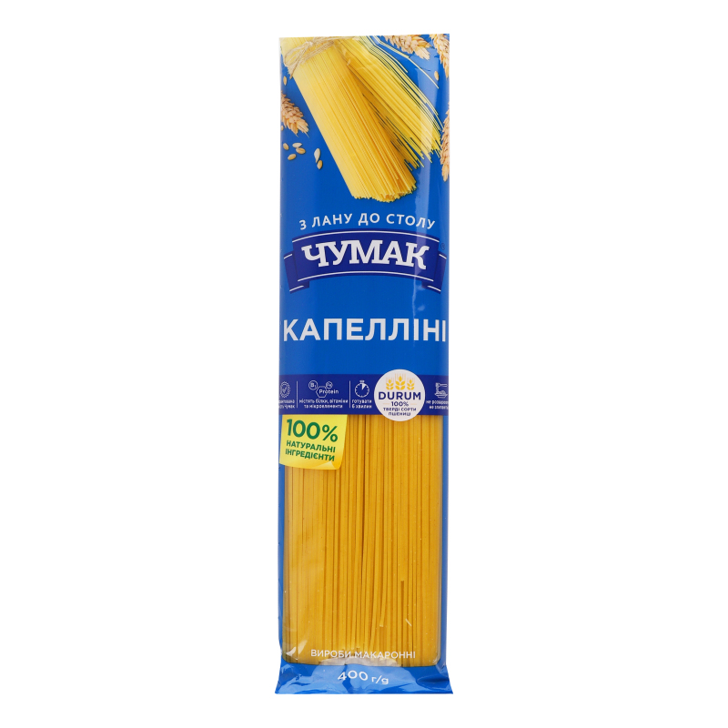 Макарони Капелліні п/у 400г Чумак