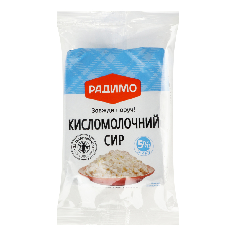 Сир кисломолочний 5% 180г РадиМо