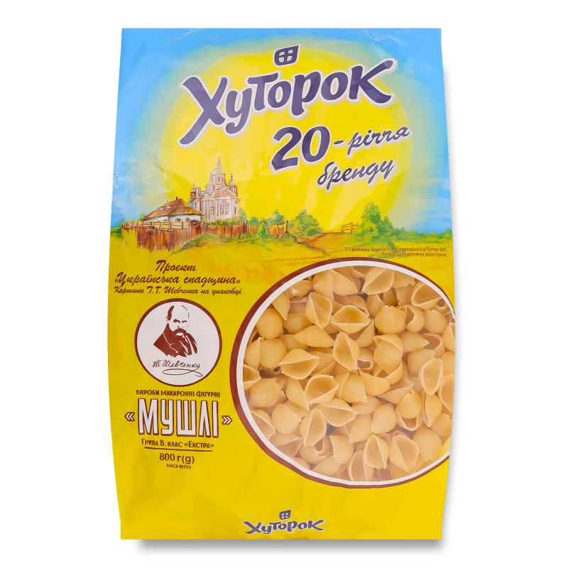 Макар.вироби Мушлі 800г Хуторок