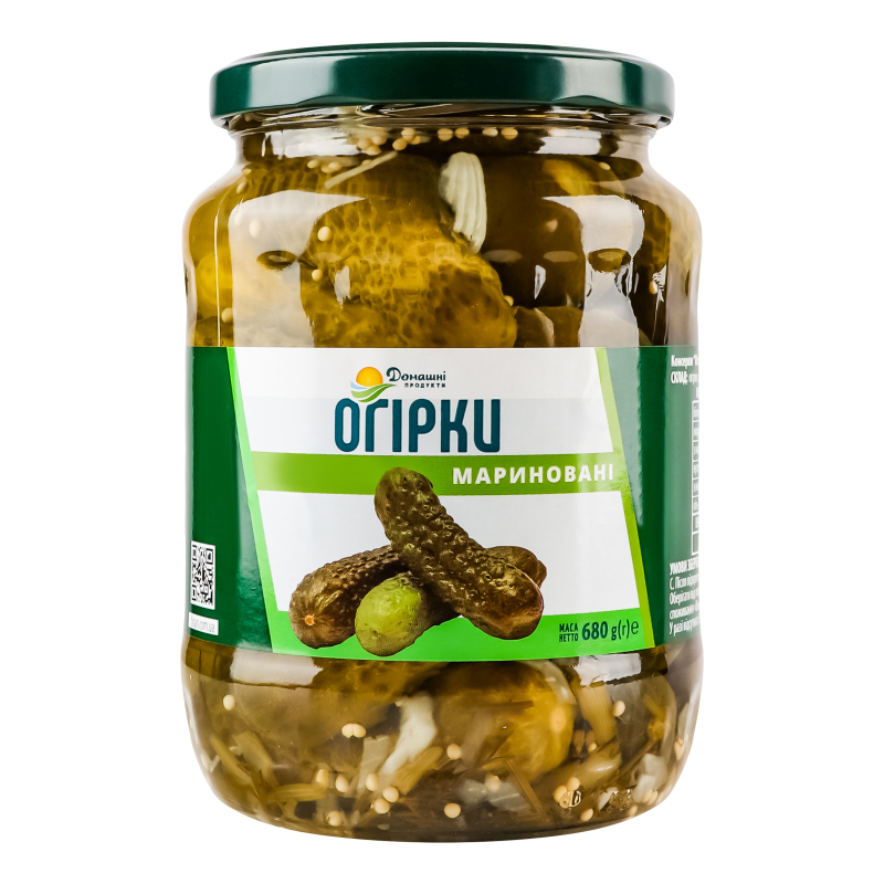 Огірки Домашні продукти мар. 6-9см 680г