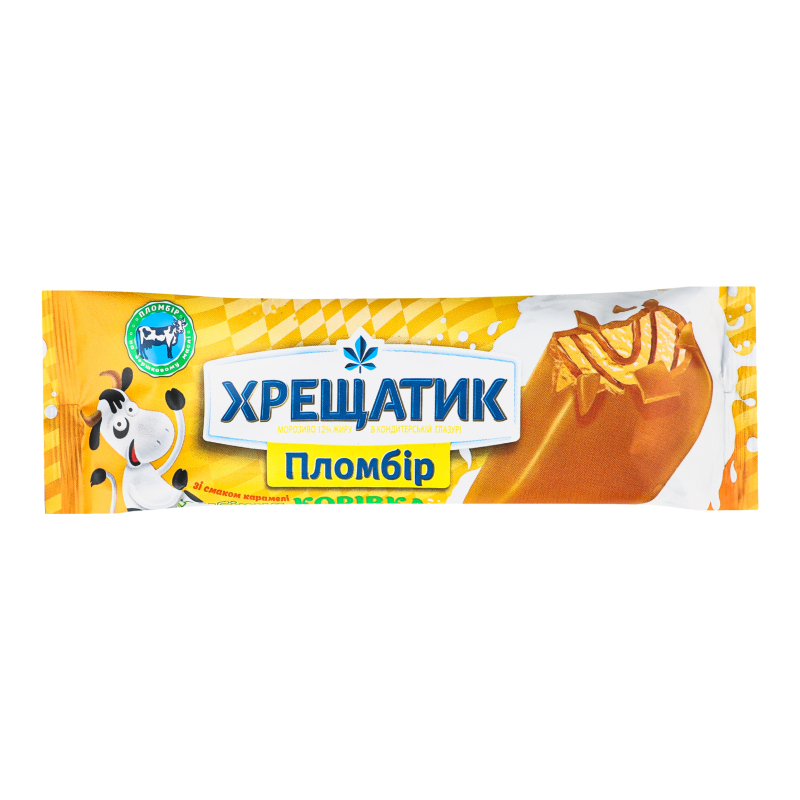 Морозиво Хрещатик пломбірна корівка в конд.глаз. 75г