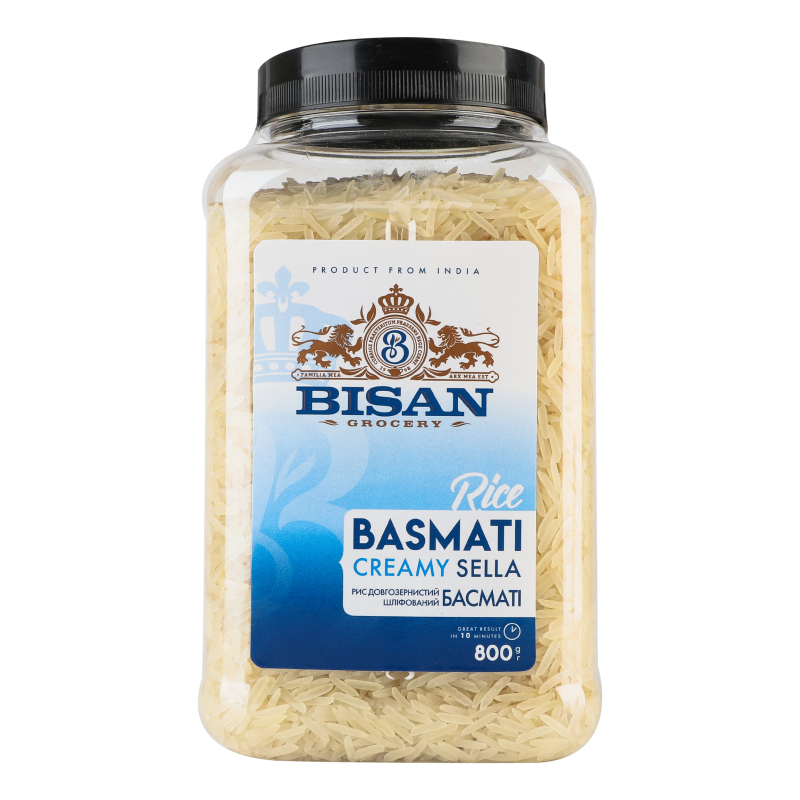 Рис Басматі Creamy Sella п/б 800г BISAN