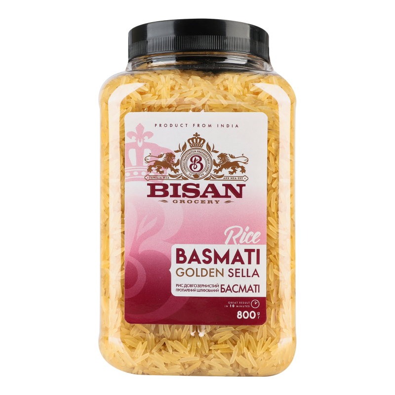 Рис Басматі Golden Sella п/б 800г BISAN