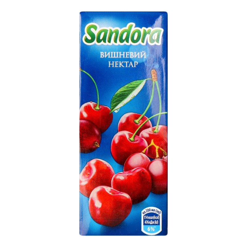 Нектар Sandora Вишневий 0,2л
