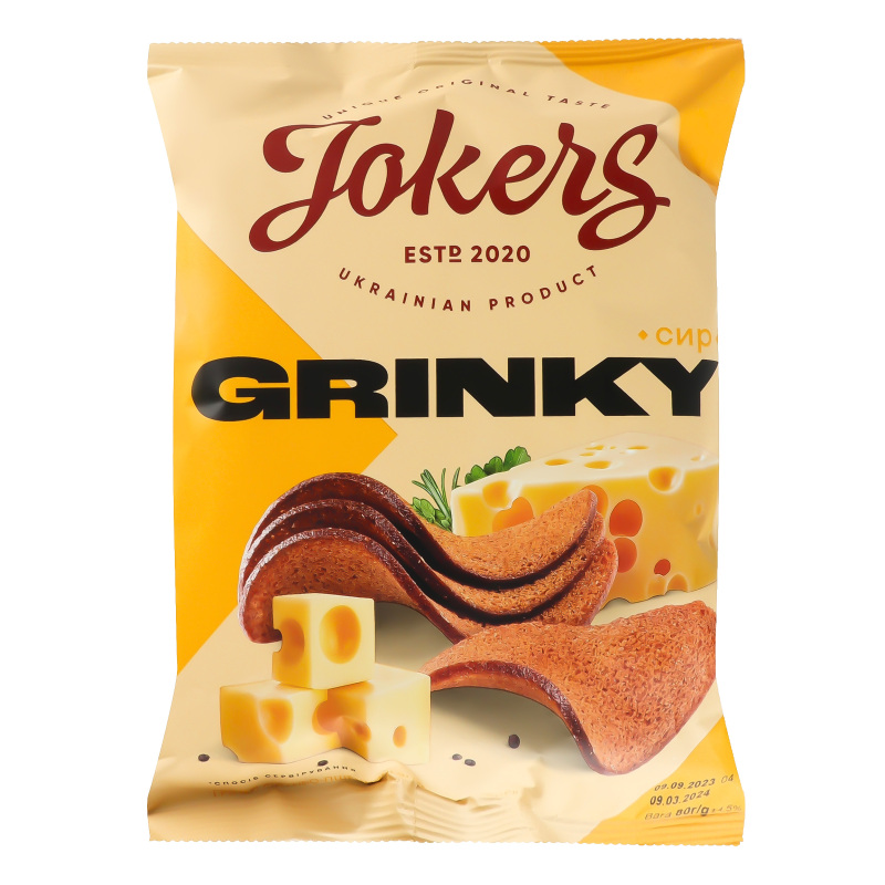 Грінки житньо-пшен Сир 80г JokerS