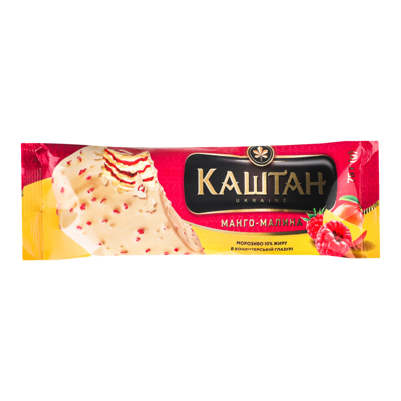 Морозиво Каштан манго-малина 75г Хладик