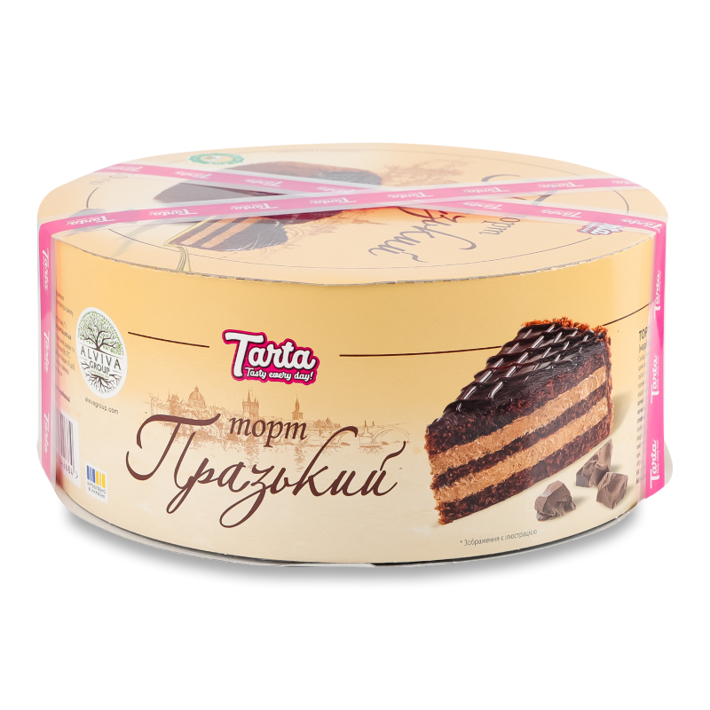 Торт бісквітний Празький 450г ТАРТА