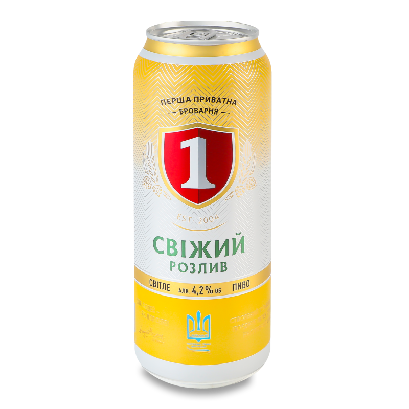 Пиво Свіжий розлив 4,2% ж/б 0,5л ППБ