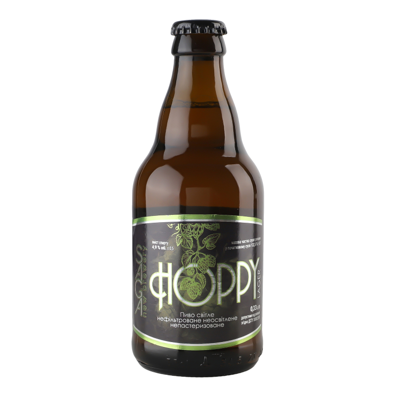 Пиво Hoppy Lager н/ф 4,9% 0,33л SAGA