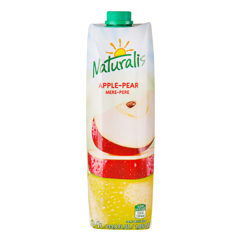 Нектар яблучно-грушевий Naturalis 1л